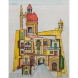 20th century Maltese school 'Valetta Malta', watercolour, signed indistinctly and dated 1989 lower