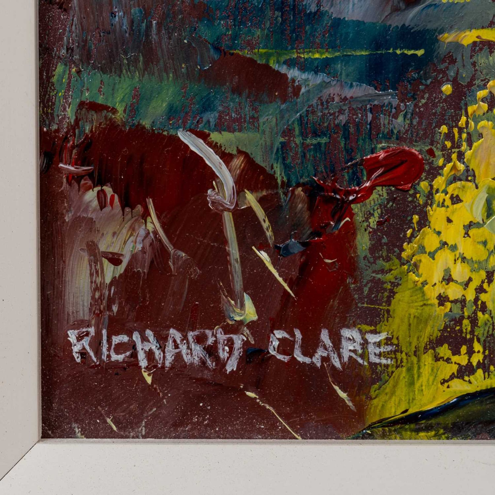 Richard Clare (b.1964) 'Kinder Scout', oil on panel, signed lower left, 24cm x 24cmMinimal scuffs - Bild 3 aus 3