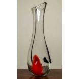 A 1960's Murano Art Glass vase, 61cm highIn good condition.