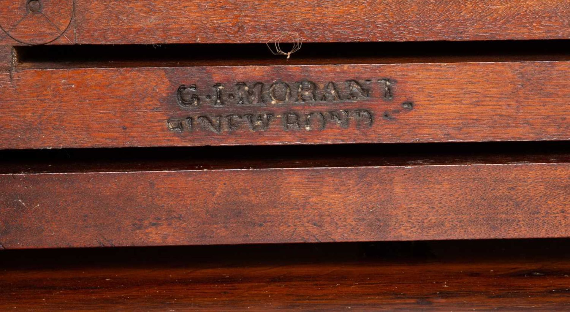 A Victorian oak Sutherland table with turned tapering legs and turned supports terminating in - Image 4 of 4