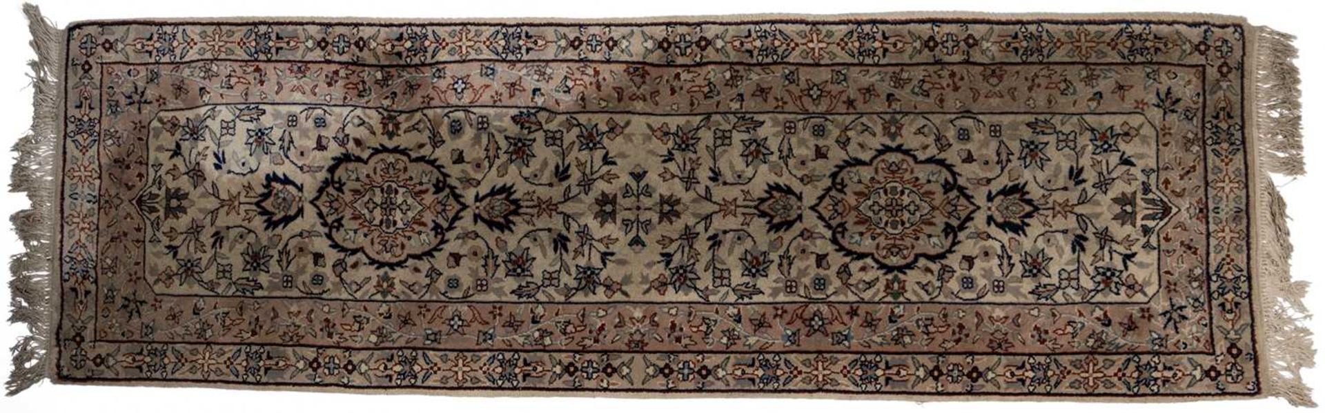 A small Turkey red ground rug together with a group of four further modern Oriental rugs (5)The - Image 5 of 11