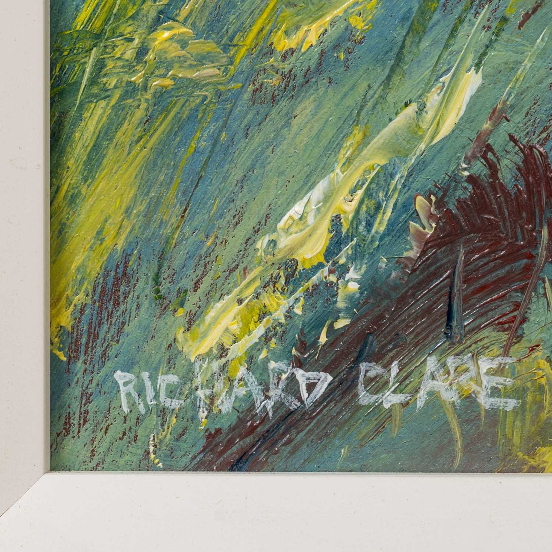 Richard Clare (b.1964) 'Gritstone Edge', oil on panel, signed lower left, 24cm x 24cmMinimal display - Bild 2 aus 2