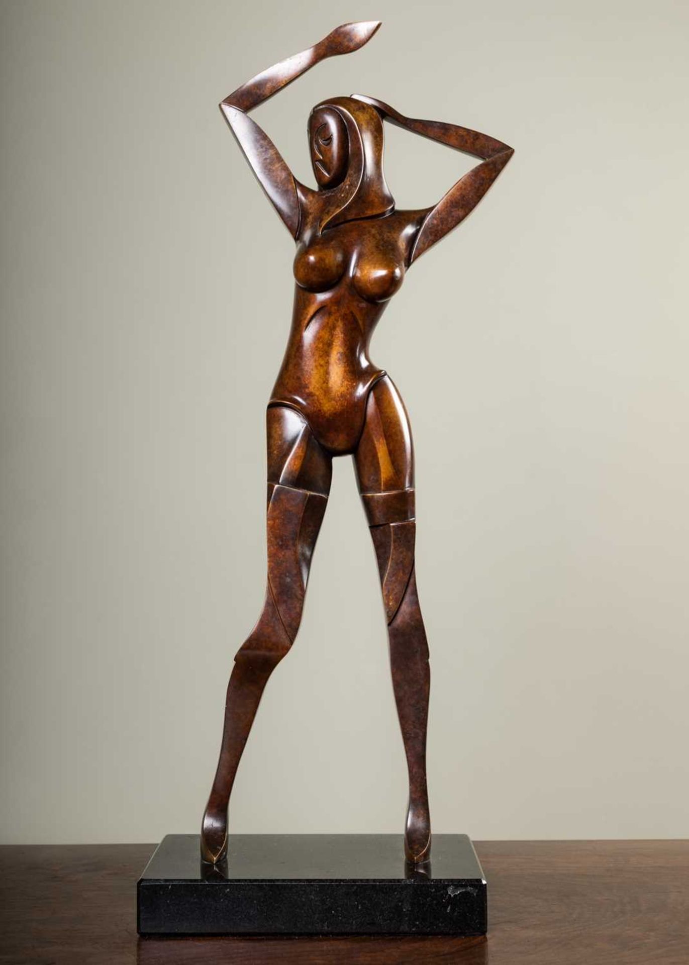 Andrew Thomas (b.1963) Untitled standing female nude, signed and numbered 1/7 to the reverse, on a