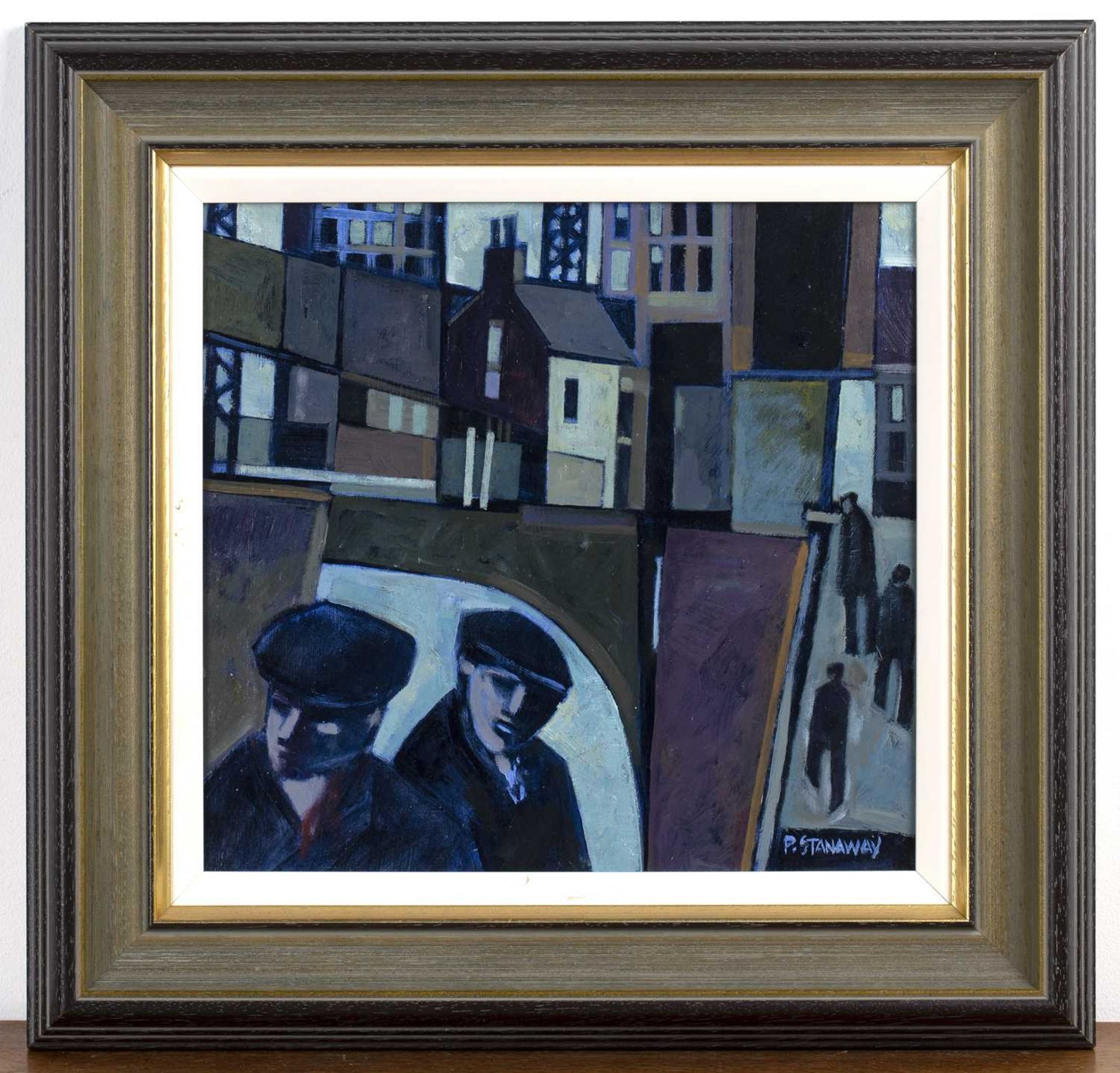 Peter Stanaway (b.1943) 'Canal Birmingham', oil on panel, signed lower right, 32cm x 34cmGeneral - Image 8 of 9