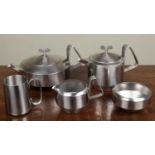 Robert Welch, an Old Hall Alveston stainless steel tea set consisting of a tea pot, hot water jug,