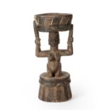 African tribal Yoruba offertory pot, Nigeria 26cm x 55cm