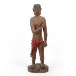 A late 19th/early 20th century Nicobar Islands figure possibly a Henta-koi "Scare Devil" Male Figure