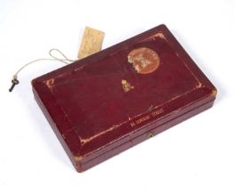 A George V red leather dispatch box, 10 Downing Street, previously owned by The Rt. Hon. Stanley