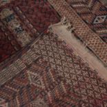 Hatchili Bokhara rug Turkmenistan, 20th Century decorated with various symbols, 154cm x 120cmAt