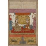 Three miniatures Indian, 19th Century depicting the story of Yusuf and Zoleycha, watercolours, all