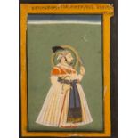 In the manner of Bakhta Indian, circa 1770 most likely depicting Kunwar Anop Singh of Devgarh,