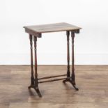 Rosewood occasional table Victorian, with rectangular top, 51cm x 68cm x 36cmOverall wear, marks and