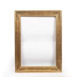A 19th century Danish frame with lamb's tongue sight and scrolling foliate and shell moulded