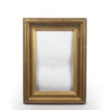 A 19th century gilt composition frame with oak leaf upper edge and reeded hollow, rebate 76.5 x