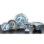 Group of blue and white porcelain Chinese, 17th Century and later comprising of a Kangxi mark and
