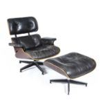 Charles and Ray Eames for Herman Miller Lounge chair and ottoman 'Model 670' and 'Model 671'