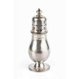 Guild of Handicrafts Sugar caster, 2000 silver with beaten finish hallmarked for London 17cm high.