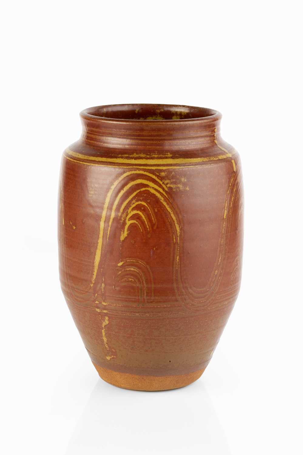 Winchcombe Pottery An early vase attributed to Michael Cardew or Ray Finch iron red glaze with