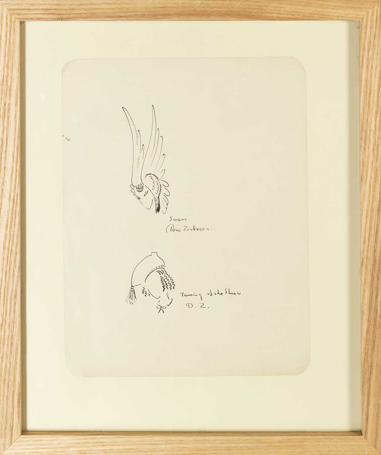 Doris Zinkeisen (1898-1991) Headdress designs for the Taming of the Shrew signed and variously - Image 3 of 6