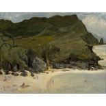 Edward Pullée (1907-2002) Soar Mill Cove, South Devon signed (lower left), signed and titled (to