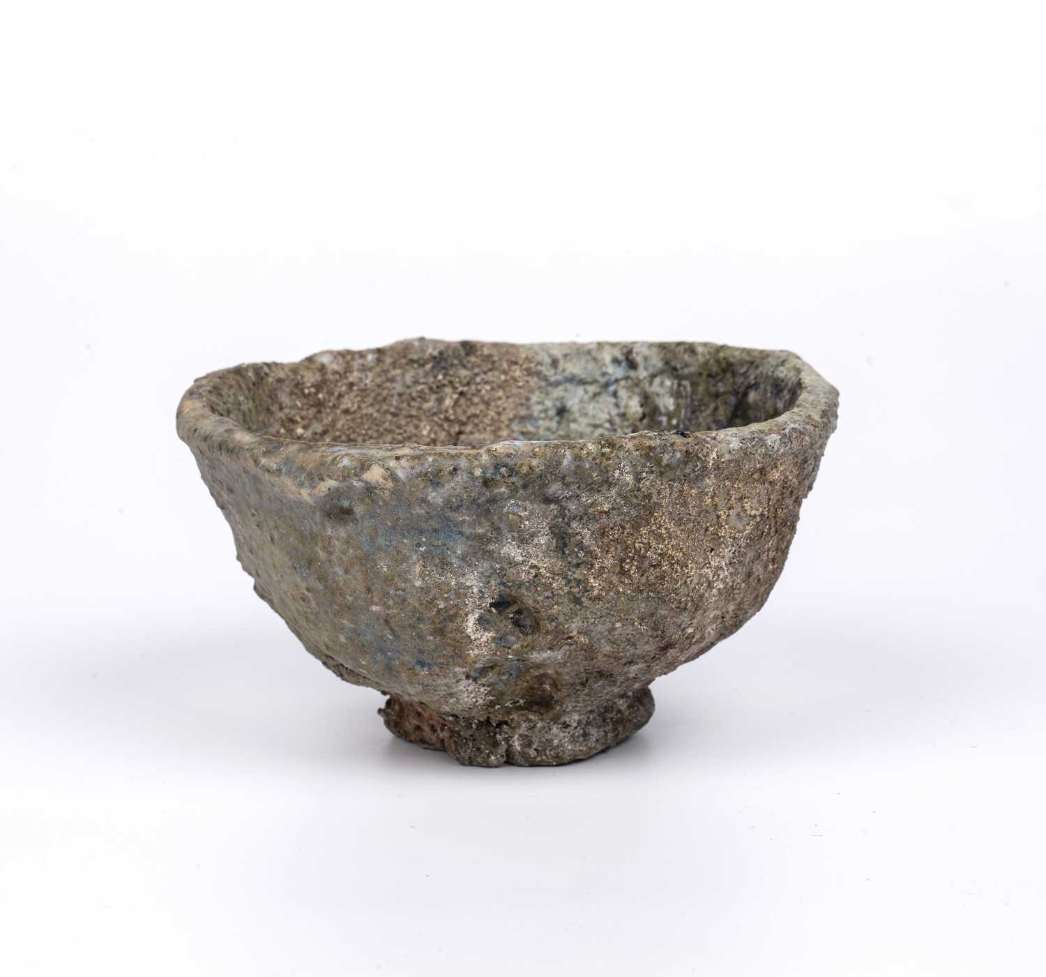 Charles Bound (b.1939) Footed bowl wood fired 9cm high, 17cm diameter. - Image 2 of 4