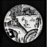 Grayson Perry (b.1960) Map of Days plate ceramic with artist's seal printed on the base, produced