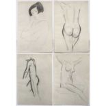 Eric Gill (1882-1940) Four female nudes from Eric Gill, First Nudes, 1951 each 25 x 17cm,