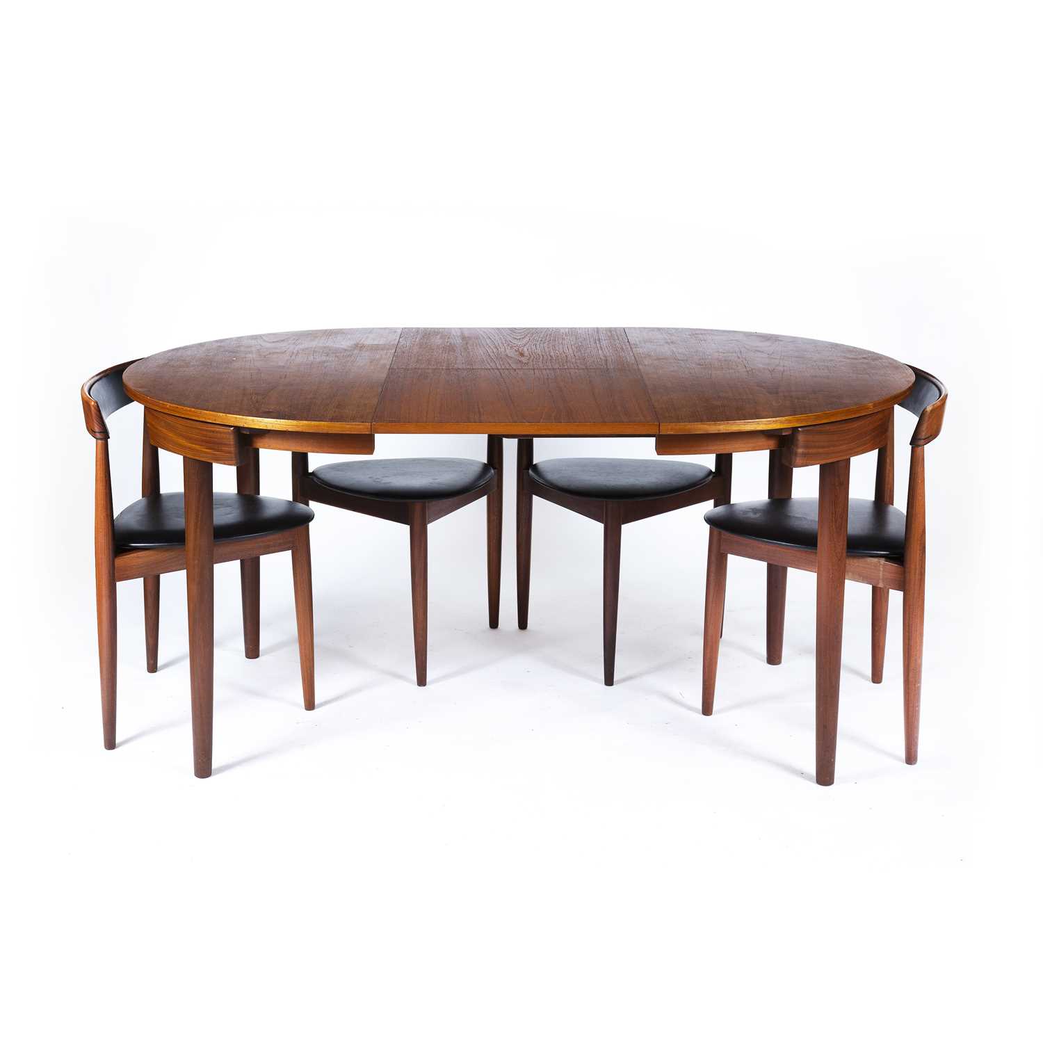 Hans Olsen (1919-1992) for Frem Røjle, Denmark Roundette table and four chairs, circa 1960 teak - Image 5 of 5
