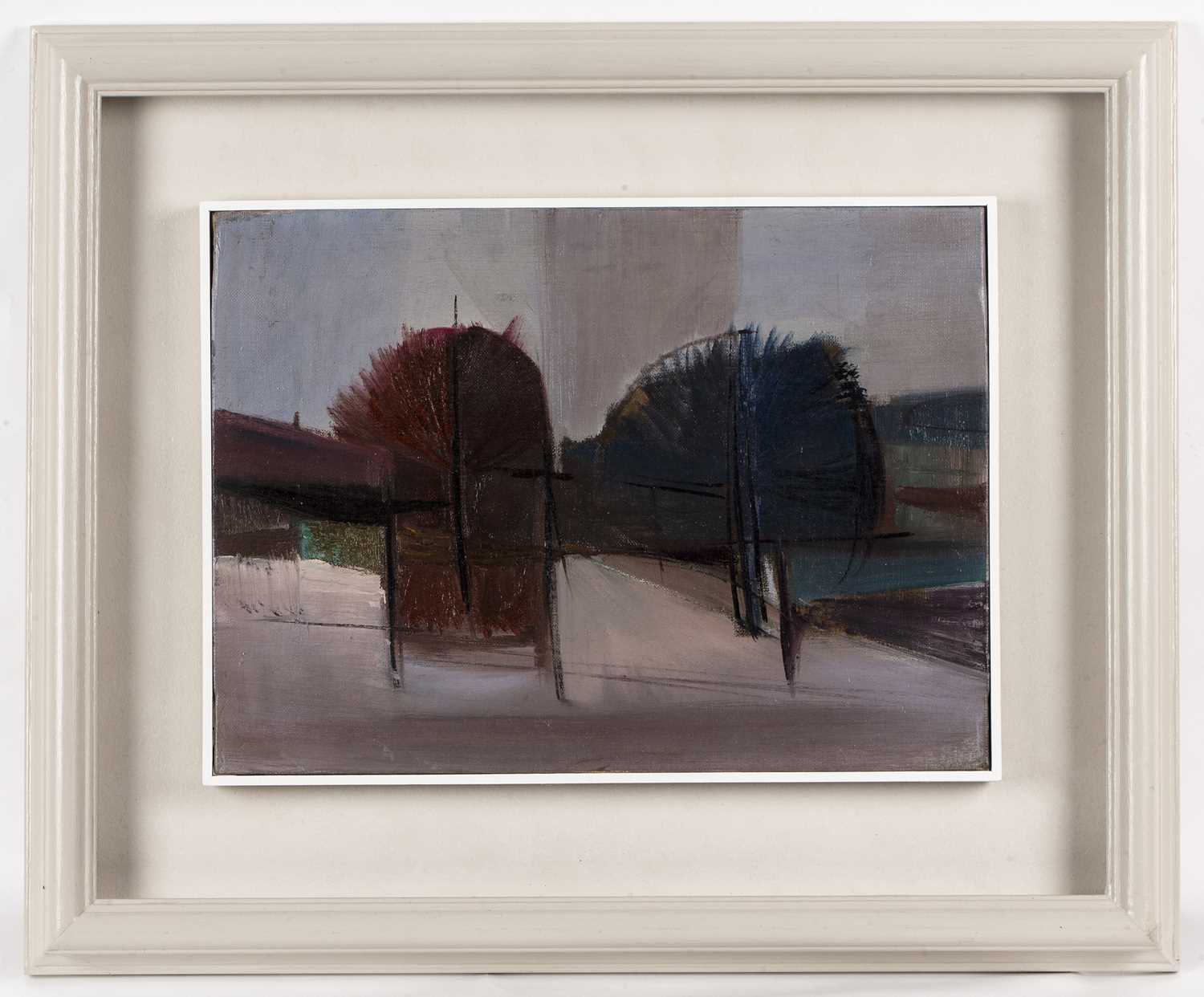 Philip Lambert (1918-2014) Abstracted Landscape oil on canvas 29 x 39cm. Exhibited: Wardour Gallery, - Image 2 of 3