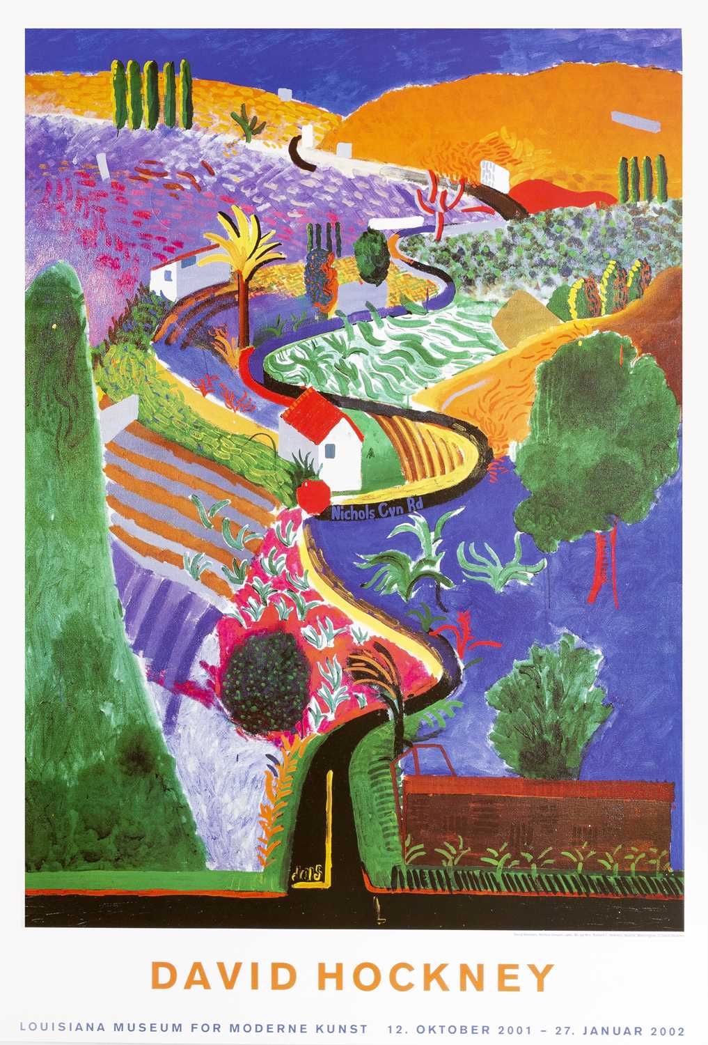 David Hockney (b.1937) David Hockney, 2001-2002 showing Nichols Canyon painting for Louisiana