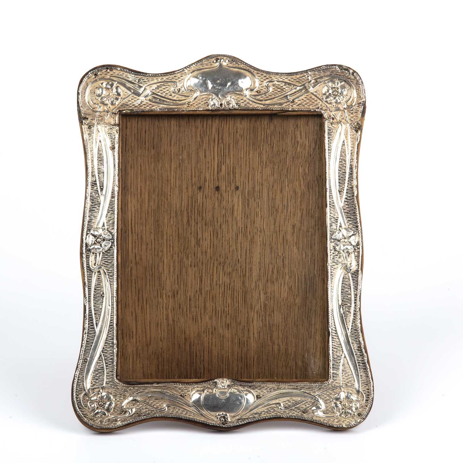 A. W. J. Myatt & Co. Art Nouveau photograph frame silver, Birmingham 1915 26.5cm high.minor losses - Image 2 of 3