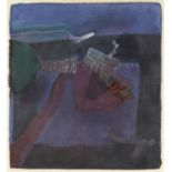 Roger Cecil (1942-2015) Dusk II, 1980 signed and dated in pencil (lower left) oil pastel on paper 49