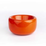 Timo Sarpaneva (1926-2006) for Rosenthal Atomic Orange bowl manufacturer's marks 12cm high, 19cm