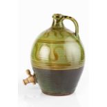 Attributed to Michael Cardew (1901-1983) at Winchcombe Pottery Cider flagon with wave decoration