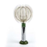 Attributed to Paul Secon (1916-2007) for Sompex Table lamp lucite and nylon 48cm high.