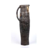 Nic Collins (b.1958) Large jug wood-fired 64.5cm high.Overall wear, glaze and firing faults, a