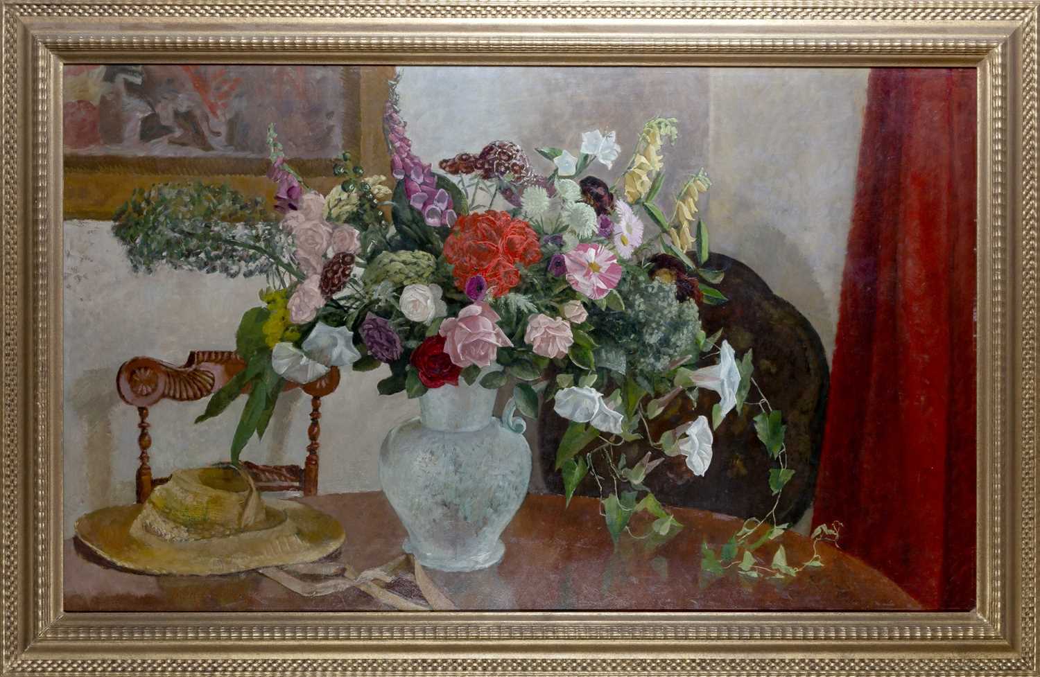 John Aldridge (1905-1983) Still Life with Summer Flowers, 1952 signed and dated (lower left) oil - Image 2 of 3