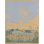 John Hall Thorpe (1874-1947) Summer signed and titled in pencil (in the margin) woodcut 37 x 29cm.