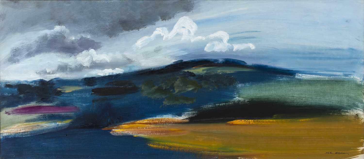 John Hitchens (b.1940) Blue Shadows, Petworth Park, Sussex, 1966 signed (lower right), titled, and