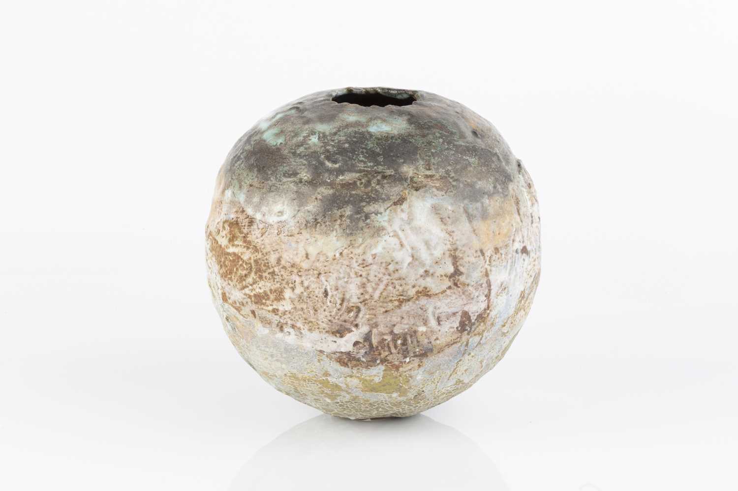 Rachel Wood (b.1962) Moon vase layered glazes impressed potter's seal 17cm high. - Image 3 of 5