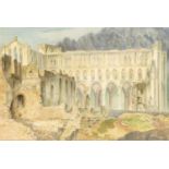 Clifford Cyril Webb (1895-1972) Rievaulx Abbey signed (lower right) watercolour 36 x 54cm.