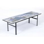 John Piper (1903-1992) for Terence Conran London Skyline two-tier coffee table 38cm high, 115cm