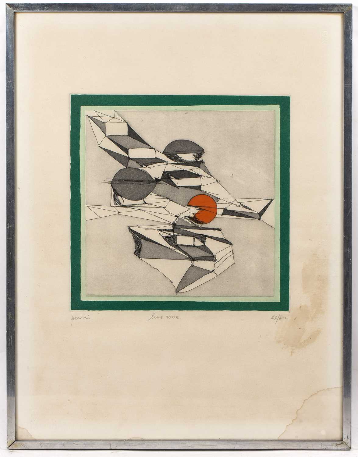 Achille Perilli (1927-2021) Lune Zone 27/60, signed, titled, and numbered in pencil (in the - Image 3 of 3