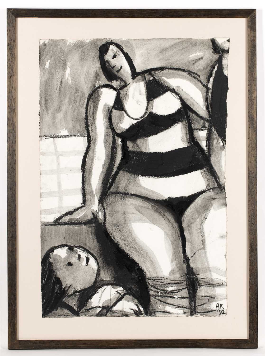 Anita Klein (b.1960) A pair of figural studies, 1992 signed with initials and dated (lower right) - Image 6 of 6