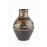 Michael Cardew (1901-1983) at Winchcombe Pottery Large vase dark bands of glaze with honey