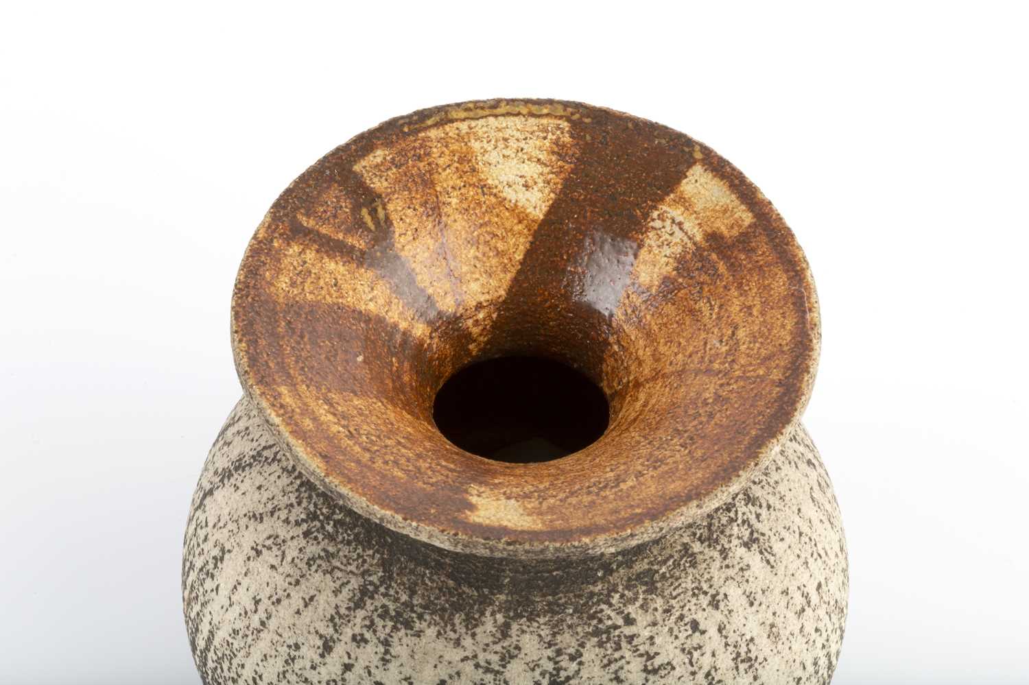 Waistel Cooper (1921-2003) Vase with textured black and grey glaze signed 12.5cm high.Overall - Image 2 of 4