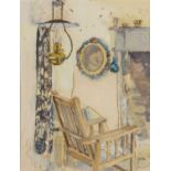 Sylvia Gosse (1881-1968) The Fireside Chair signed (lower right) watercolour 29 x 23cm.