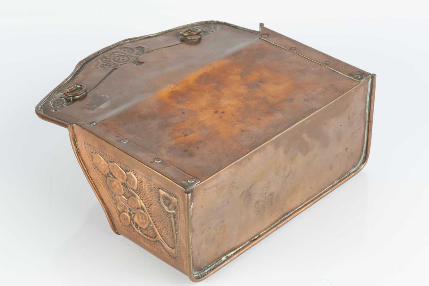 Keswick School of Industrial Art Post box copper stamped 'KSIA' 23.5cm high, 24.7cm wide.The - Image 3 of 3