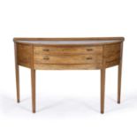 Manner of Edward Barnsley Cotswold School side table walnut signed with monogram to the back, Alec