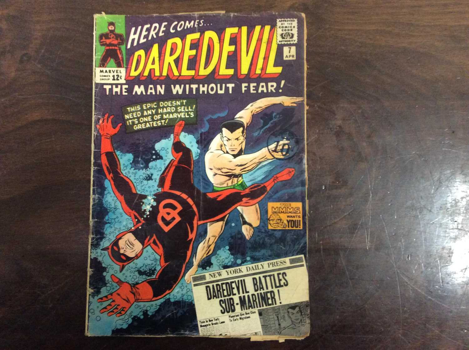 Marvel comics: Daredevil, issues 7, 10, 18-20, 23, 26-27, 29-30, 32-36, 38-42, 47-50, 52-56, 58- - Image 3 of 6